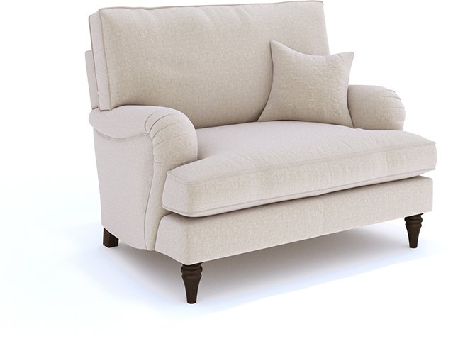Utah Fabric Loveseat Cuddler Chair 