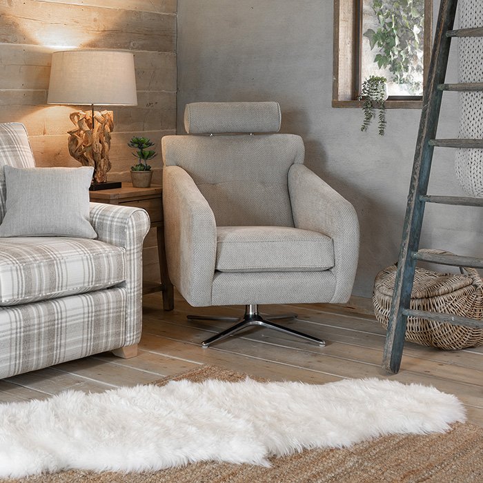 Alstons Poppy Magnus Swivel Chair
