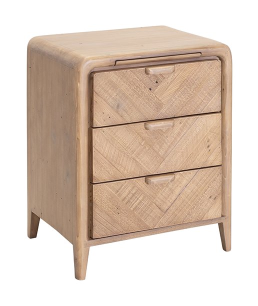 LARGE 3 DRAWER BEDSIDE
