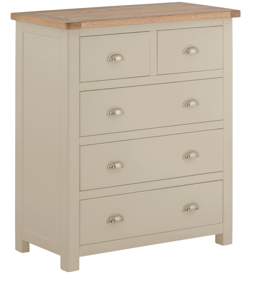 Paris Wooden 3+2 Chest of Drawers | Available in 5 colours