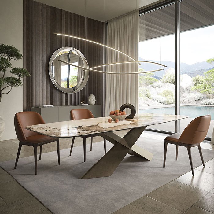 ceramic dining table cattelan italia