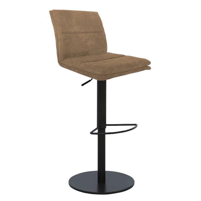 Franklin Swivel Adjustable Bar Stool in Taupe