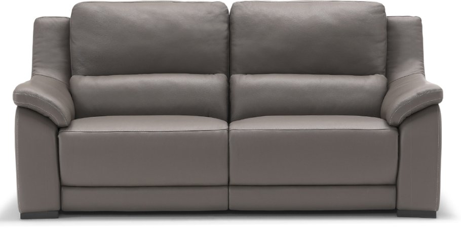 Degano Slim Leather 2 Seater Sofa