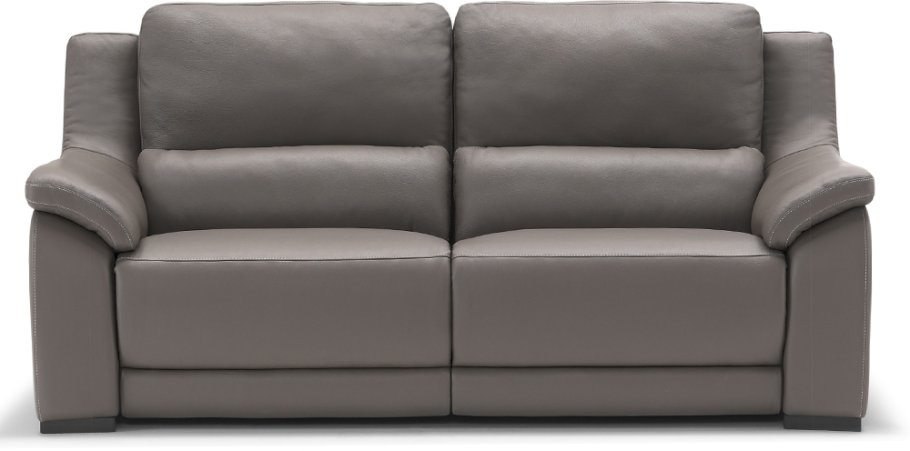 Degano Slim 3 Seater Leather Sofa