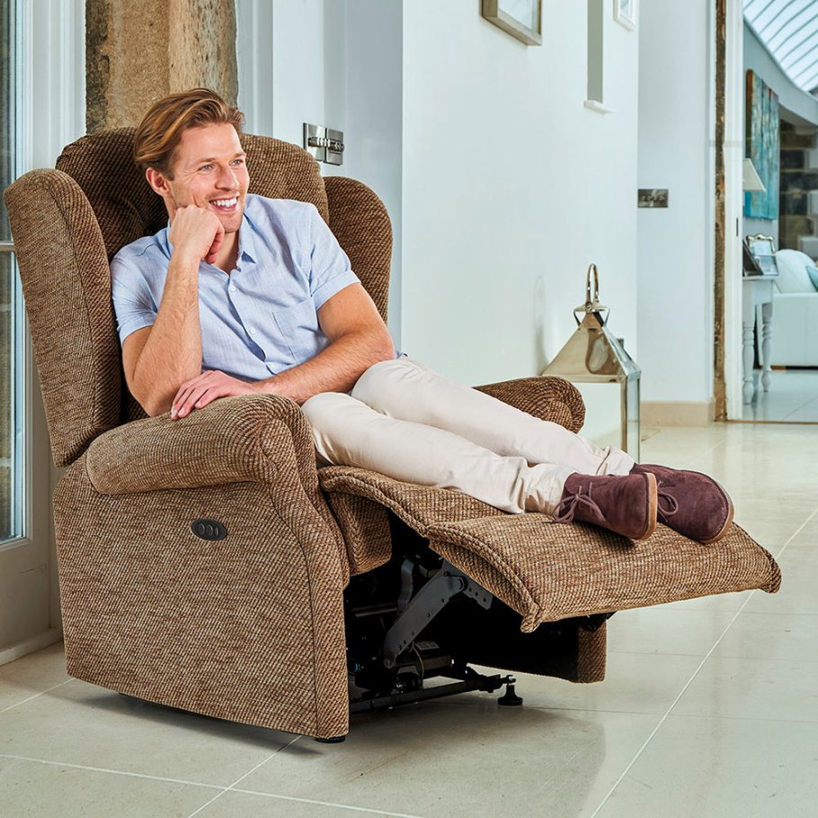 Lynton Royale Recliner Powered Fabric Chair