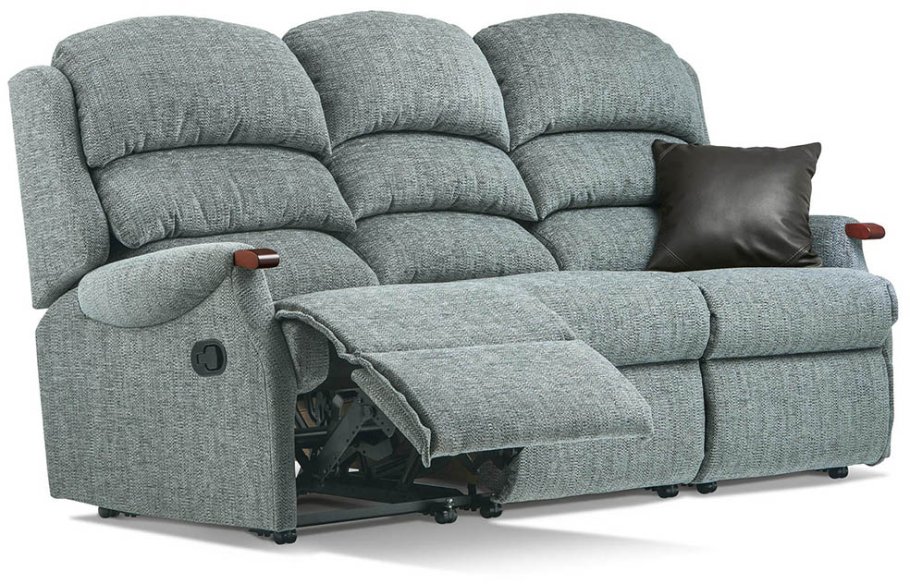 Malham Standard Reclining Fabric 3 Seater Sofa