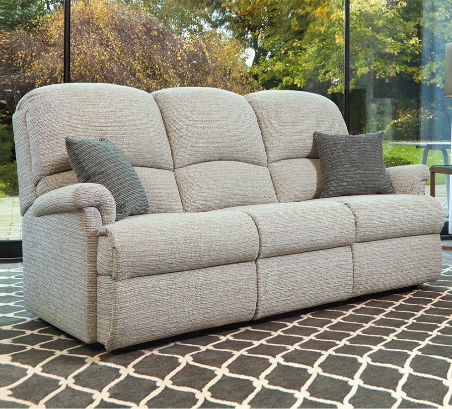 Nevada Standard 3 Seater Fabric Sofa