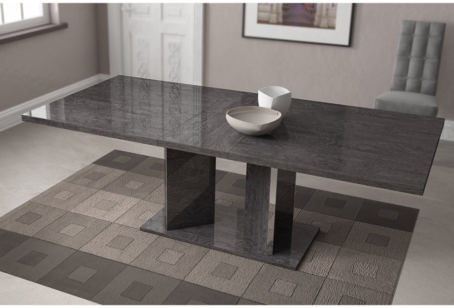 Status Bianca Dining Table with singular extension