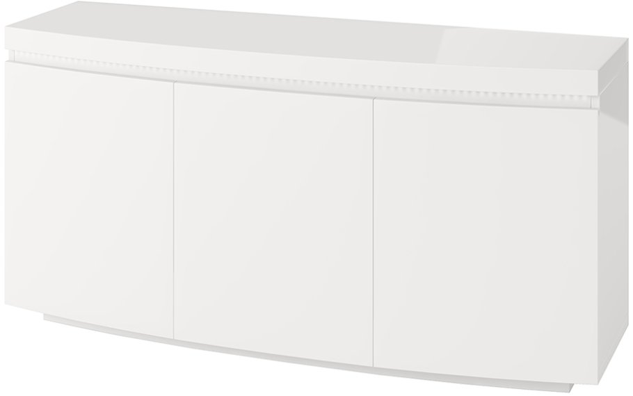 Florence 3 Door Sideboard with LED White High Gloss