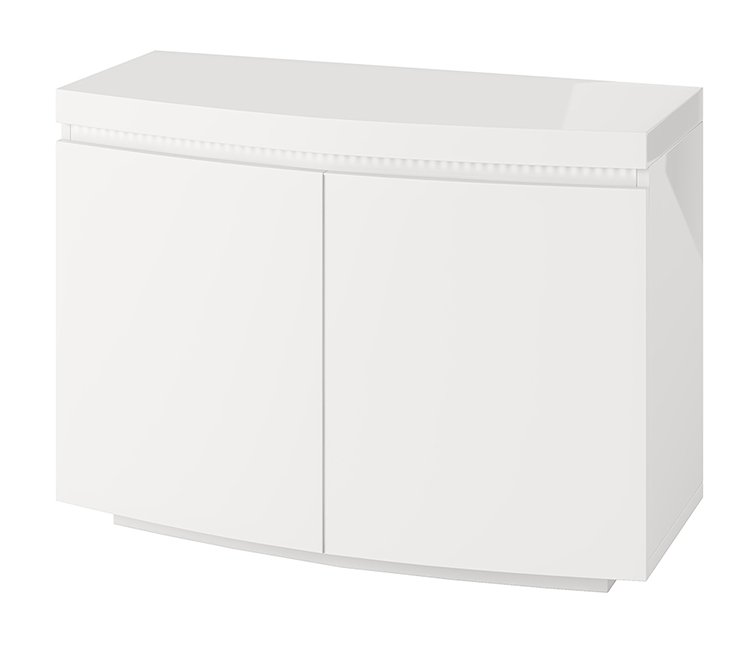 Florence 2 Door Sideboard with LED White High Gloss