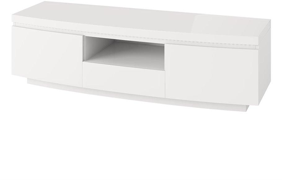 Florence Entertaintment Unit with LED White High Gloss