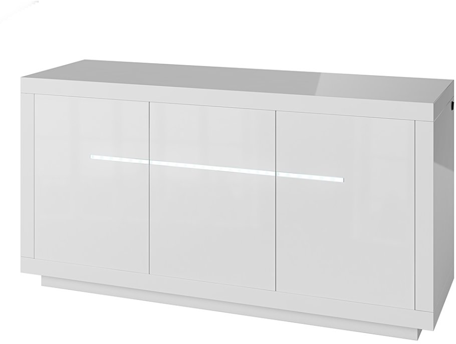 Atlantic large gloss sideboard with led light discount