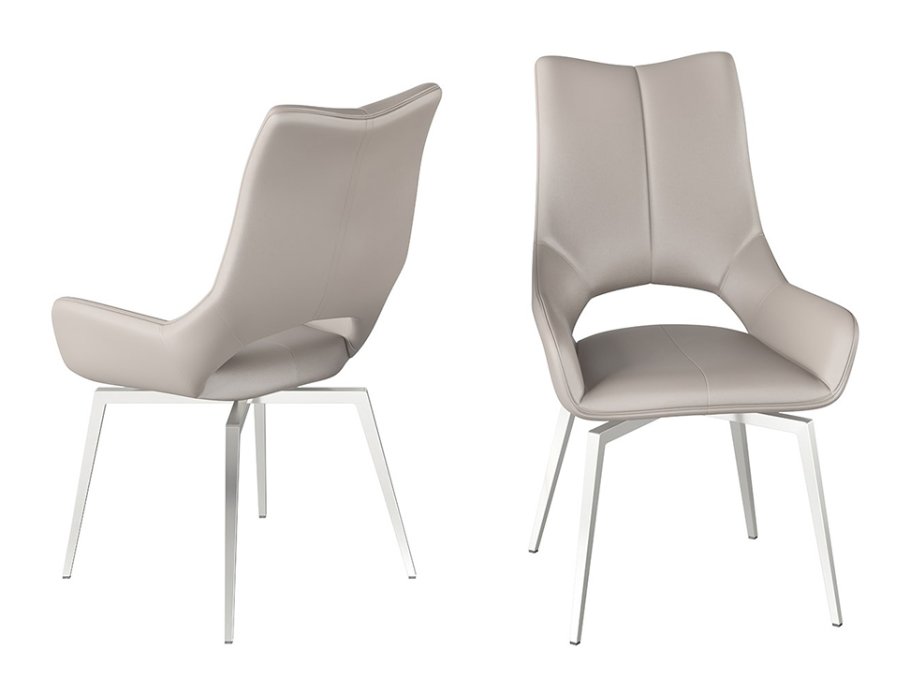 spinello taupe dining chair
