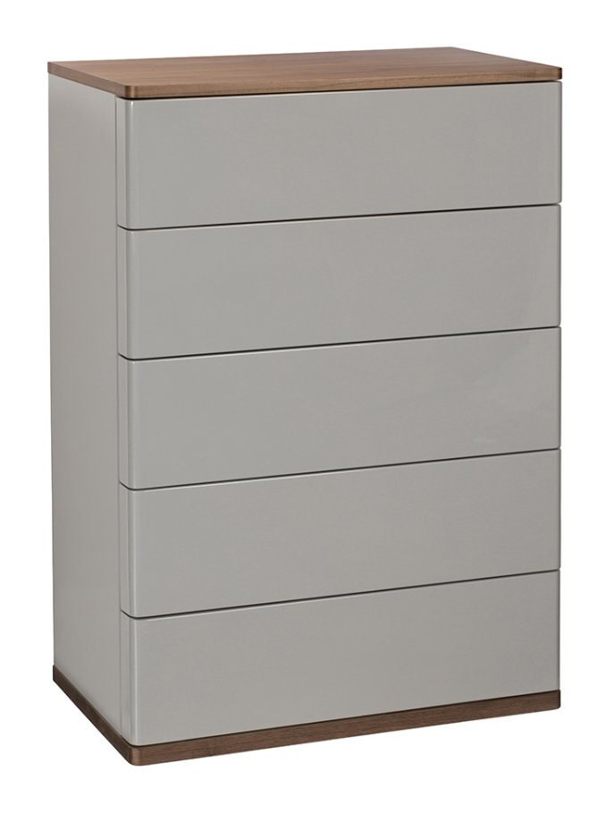 Panache 5 Drawer Tall Wide Chest