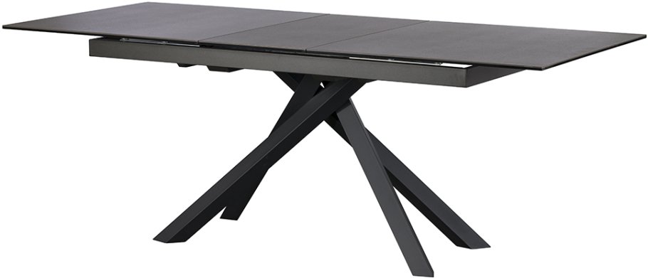 160cm-200cm Extending Dining Table (Dark Grey)