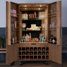 Wine Cabinet Grey Oak
