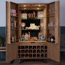 Wine Cabinet Grey Oak