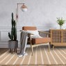 Global Cream Striped Rug