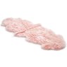 Candy Floss Double Longwool Sheepskin Rug