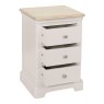 Hampton 3 Drawer Bedside Table