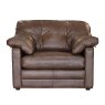 Scott Leather Snuggler Chair