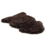 dark brown sheepskin