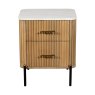 Reed 2 Drawer Bedside Table