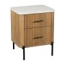 Reed 2 Drawer Bedside Table