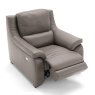 Degano Slim Leather Electric Recliner Armchair 