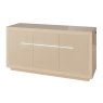 3 Door Sideboard with LED lighting High Gloss Cream