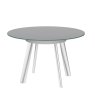 Omega Swivel Extending Glass Dining Table Grey