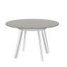 Omega Swivel Extending Glass Dining Table Taupe