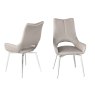 spinello taupe dining chair