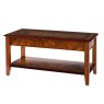 Walnut Collection Glass Top Lounge Coffee Table