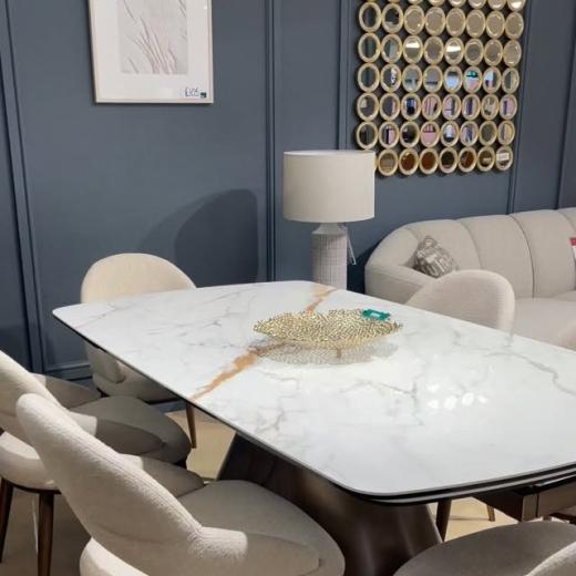 New obsession! 😍 The Sylvester dining collection perfectly combines sophistication and modern styl...