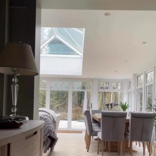 The captivating orangery in our clients breathtaking home is a living space designed to bring people...