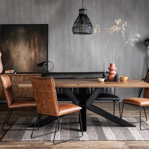 Dine in style with our Soho collection! 😍 From the geometric detailing on the sideboard to the thi...