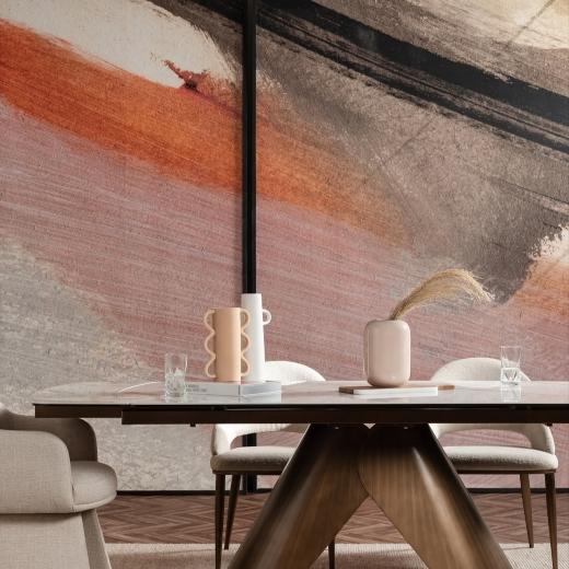 Make a lasting impression with the Sylvester dining table ✨ The structural bronze base is a stylish...