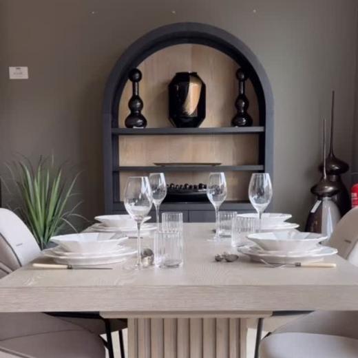 Your dream dining room awaits! 😍 Pair the Nordic Tranquility dining table with the Timeless cabine...
